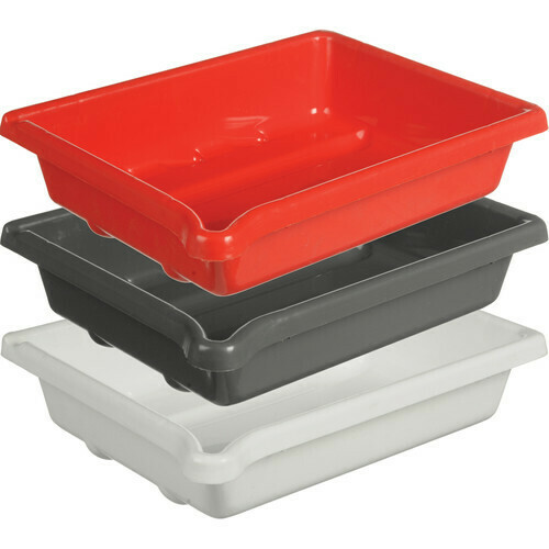 Paterson Set 3 laboratory trays 48x58cm for paper size 40x50cm (16x20") white, red and grey