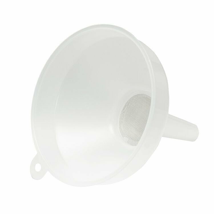 Funnel with sieve for photo chemicals 15 cm