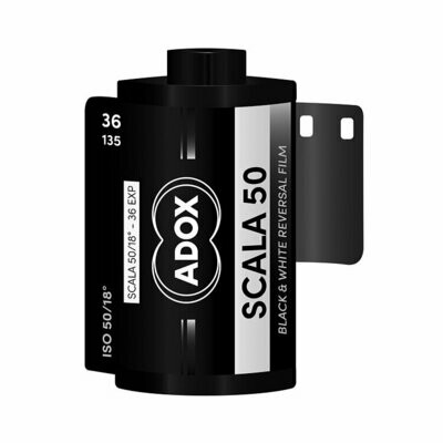 Adox SCALA 50 Black and White Slide Film (35mm Roll Film, 36 Exposures - expired  07/2027