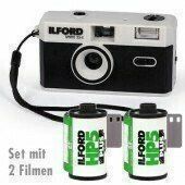 Ilford Sprite 35-II Film Camera grey with 2 film