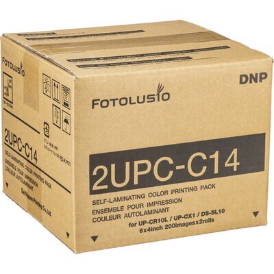 DNP Fotolusio (for Sony) DNP 4 x 6" Print Pack For DS-SL10, Sony UP-CR10L, UP-CX1