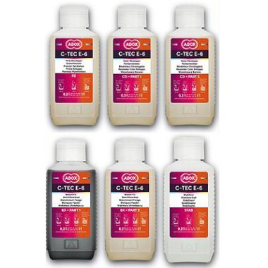 ADOX C-TEC E-6 3-bath kit for 12 films to mix 1000 ml - alternative to TETENAL Colortec E-6 3-Bad Kit 1 Liter