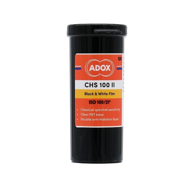 ADOX CHS 100 II orthopanchromatic black and white rollfilm format 120 Expired  08/2027 made in Switzerland