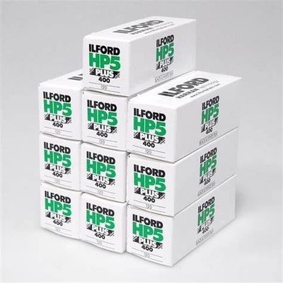 10x Ilford HP5 Plus 120 Black &amp; White Negative (Print) Film (ISO-400) expired 10/2027