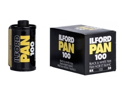 Ilford Pan 100 135/36 Black and White Negative Film Expired 10/2029