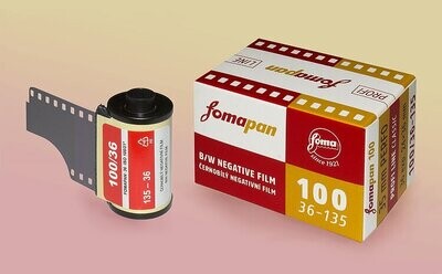 Fomapan 100 Retro Edition Black and White Negative Film (35mm Roll Film, 36 Exposures) expired 05/2028