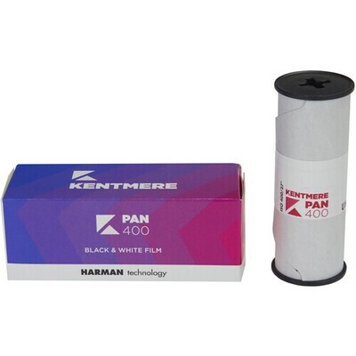 Kentmere Pan 400 Professional Black and White Negative Film Format 120 expired 08/2027