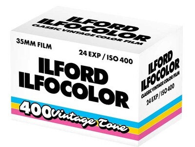 ILFORD Ifocolor Vintage retro 400 ASA 135-24 Expired 01/2026 ILFORD Ifocolor Vintage retro 400 ASA 135-24 Expired 01/2026