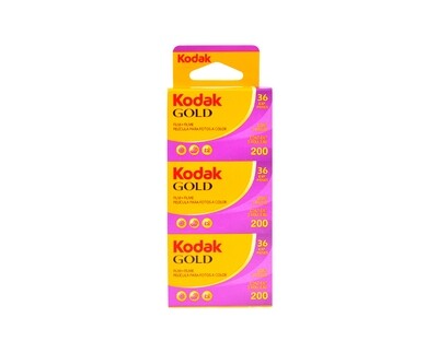 Kodak Gold Film 200 135-36 film for color prints expired 04/2027 (3 pieces)
