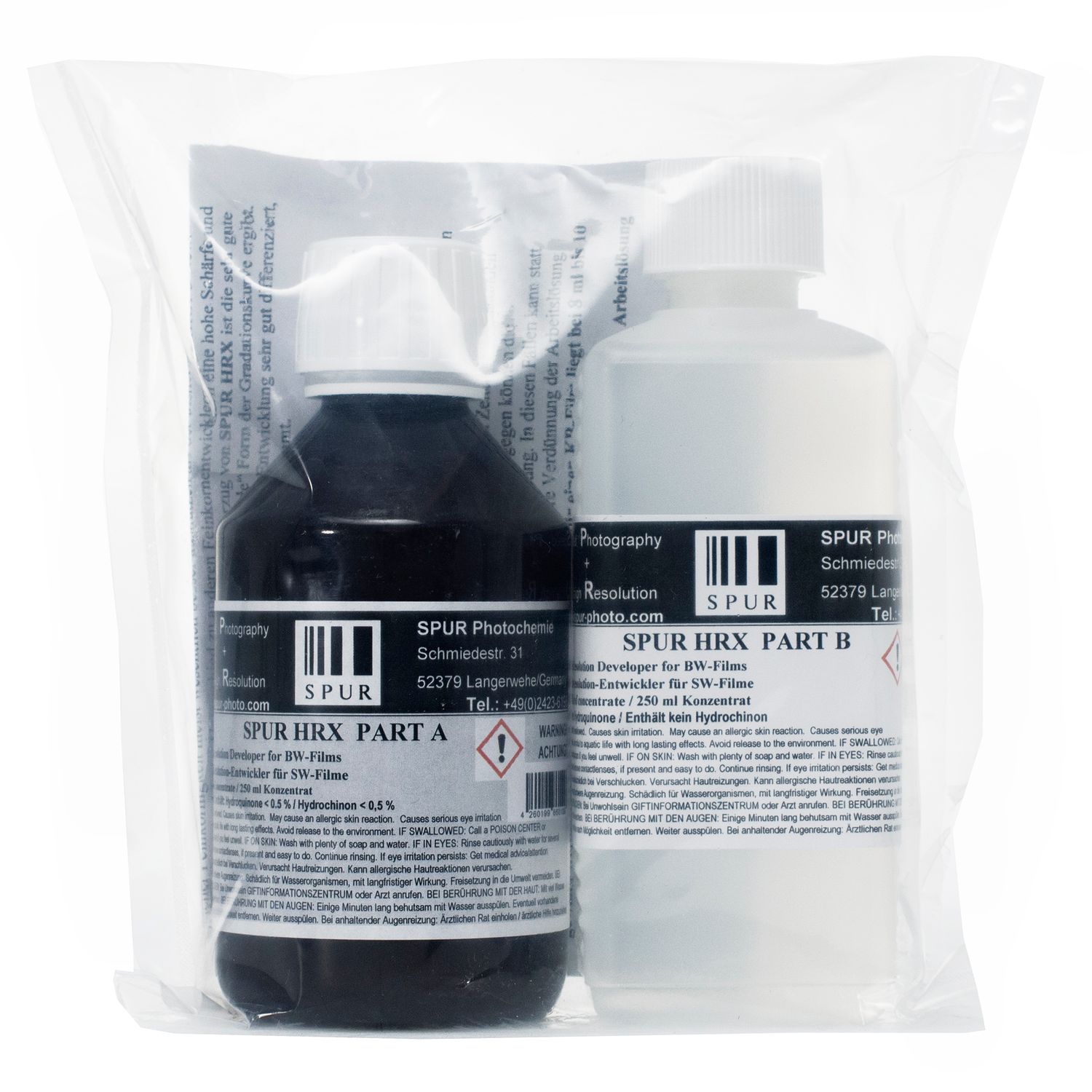 SPUR HRX grain developer 0,5 l (2 x 250 ml) 250 ml conc.