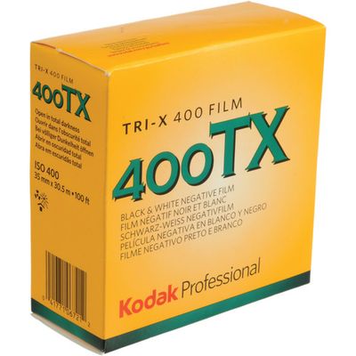 Kodak Professional Tri-X 400 Black and White Negative Film (35mm Roll Film, 100' Roll)expired 02/2028