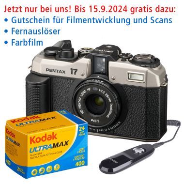 PENTAX 17 HALF-FORMAT ANALOGUE CAMERA DARK SILVER