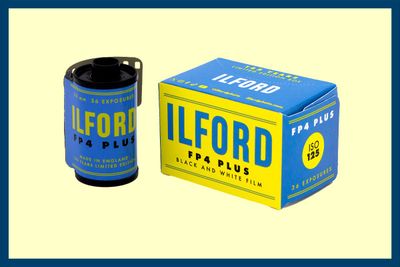 Ilford FP4 Plus 135-36 Black &amp; White Negative (Print) Film (ISO-125)  expired  02/2029 CELEBRATING 145 YEARS OF ILFORD HISTORY WITH 1950’S INSPIRED RETRO PACKAGING
