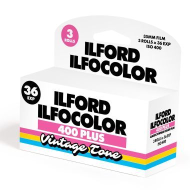 Ilford Ilfocolor 400 Vintage Tone - Triopack Film Colour Negative 400/27° C-41 135/36 Expired 05/2026