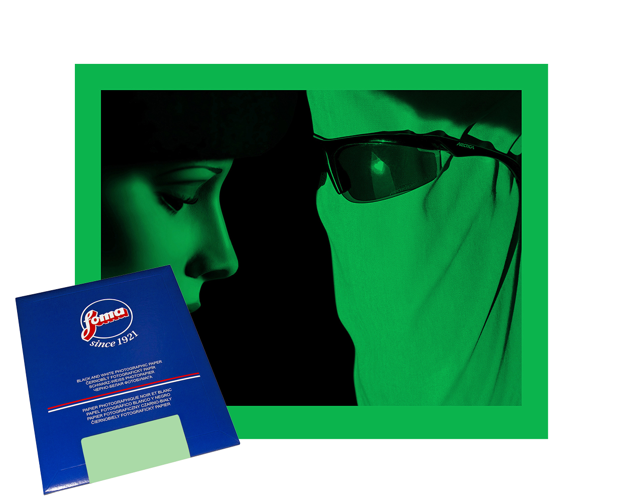 FOMA Fomapastel MG151 green FB 20.3X25.4cm (8x10 Inch) 50 Sheets