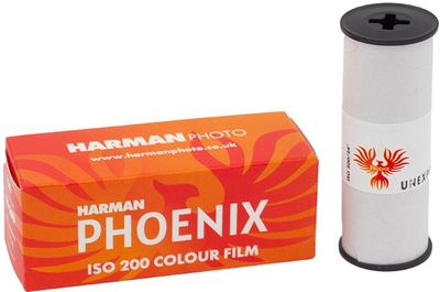 5x HARMAN technology Phoenix 200 Color Negative Film (120 Roll Film) expired 08/2026