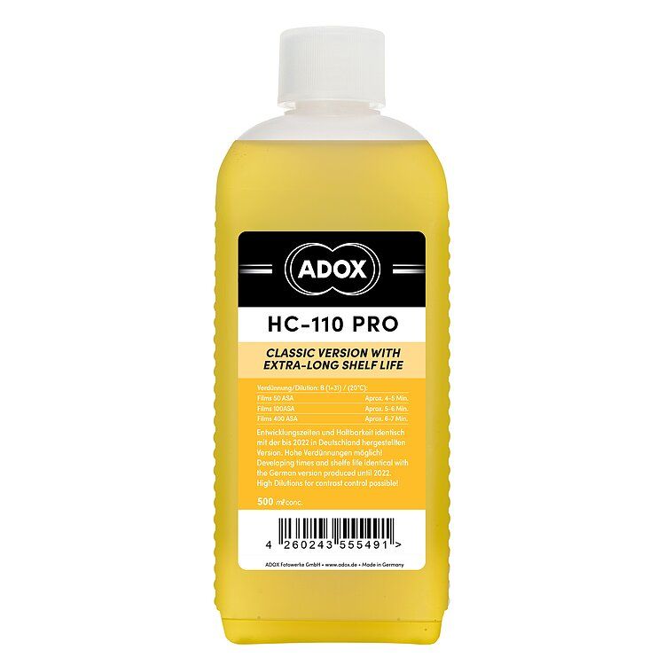 ADOX HC-110 Pro ‘Original Syrup’ Made in Germany 500 ml concentrate + measuring cylinder 25ml