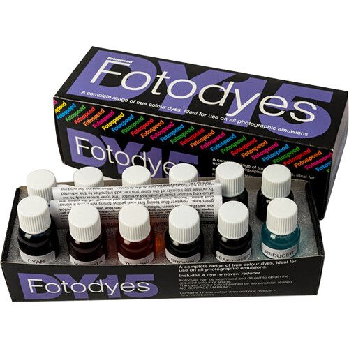 Fotospeed Fotodyes colouring 12 bottles - 11 different colours and 1 eraser
