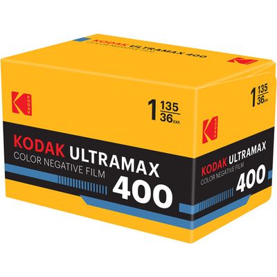 Kodak UltraMax 400 Color Negative Film (35mm Roll Film, 36 Exposures) expired 01/2028