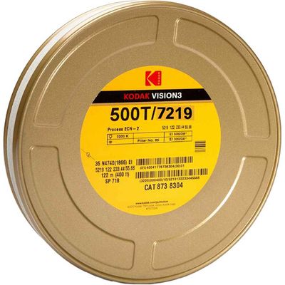 Kodak VISION3 500T Color Negative Film #7219 (16mm, 122m Roll) ( Single-Perforation) wihtout Remjet