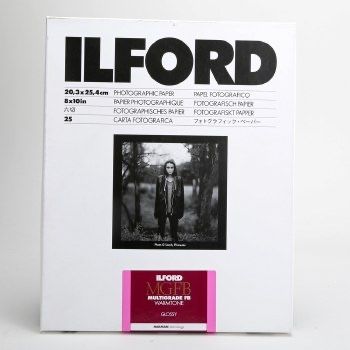 ILFORD MGFBWT 1K Multigrade FB Warmtone Glanz 1K  20.3 x 25.4cm (8 x 10") 25 sheets 1168374