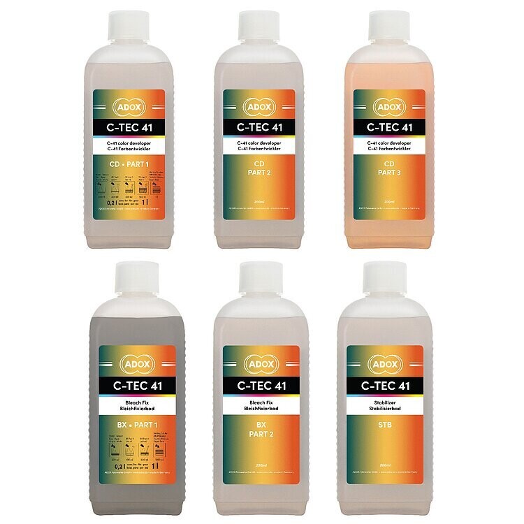 ADOX C-Tec C-41 Color Negative Processsing Kit - 1 Liter + Remjet Remover