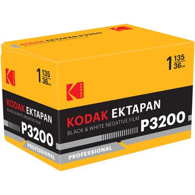 Kodak EKTAPAN P3200 Black and White Negative Film (35mm Roll Film, 36 Exposures)