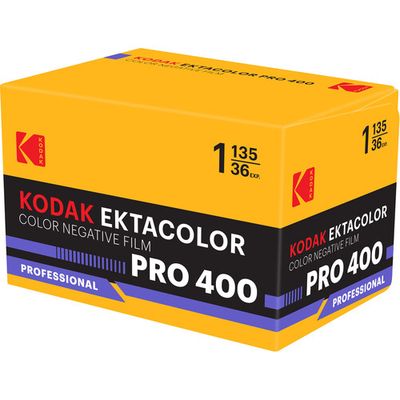 Kodak Ektacolor Pro 400 Color Negative Film (This item is one 36-exposure roll of 35mm film. expired 08/2027