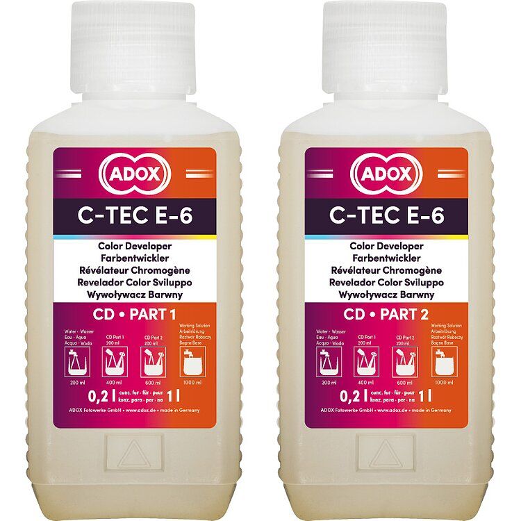 ADOX C-TEC E-6 3-bath kit component: Colour developer (CD) sold separately for preparing 1000 ml