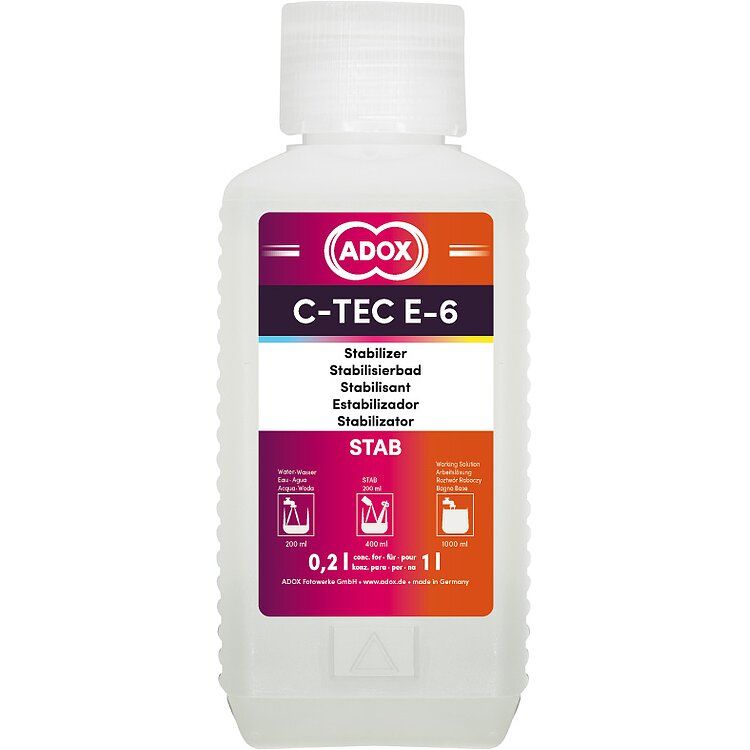 ADOX C-TEC E-6 3-bath kit component: Stabilising bath (STAB) – sold separately for preparing 1,000 ml