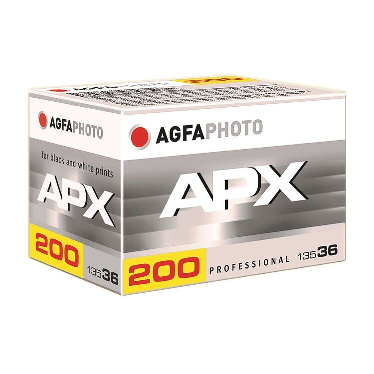Agfa APX 200 Professional Black and White Negative Film (35mm Roll Film, 36 Exposures)  Expired 09/2029