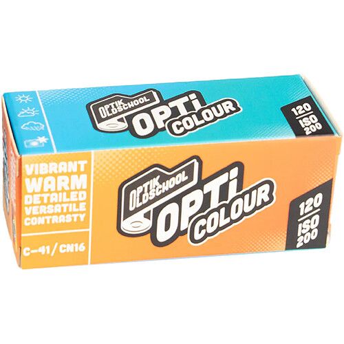 Optik Oldschool Opticolor 200 Color Negative Film 120 Roll Film Expired 08/2030