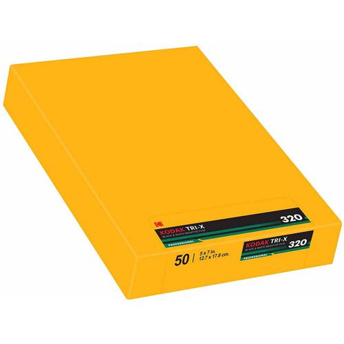 Kodak Professional Tri-X 320 Black and White Negative Film (5 x 7 Inch 12,7x17,8cm, 50Sheets)