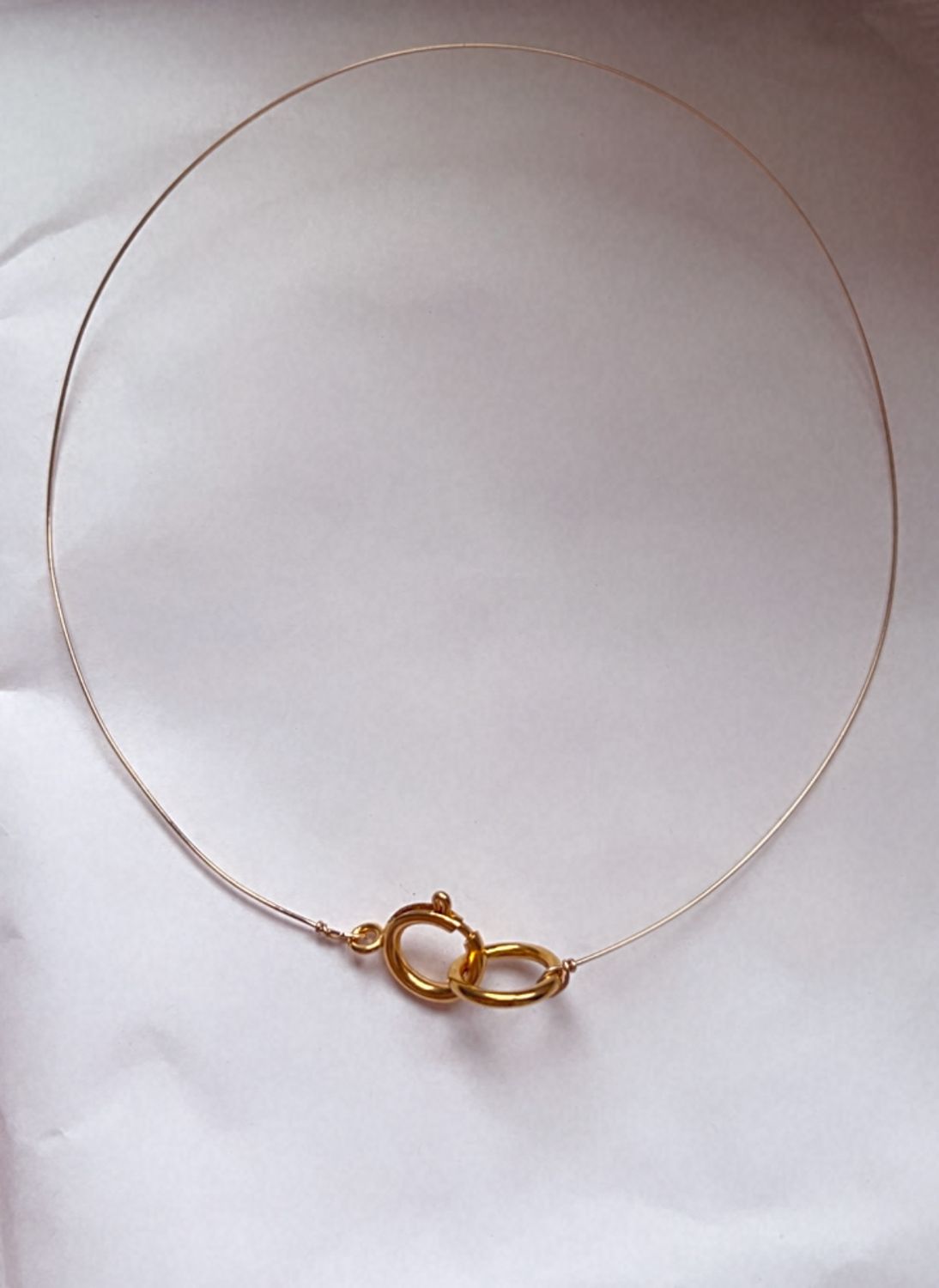 Collier chocker goldfilled