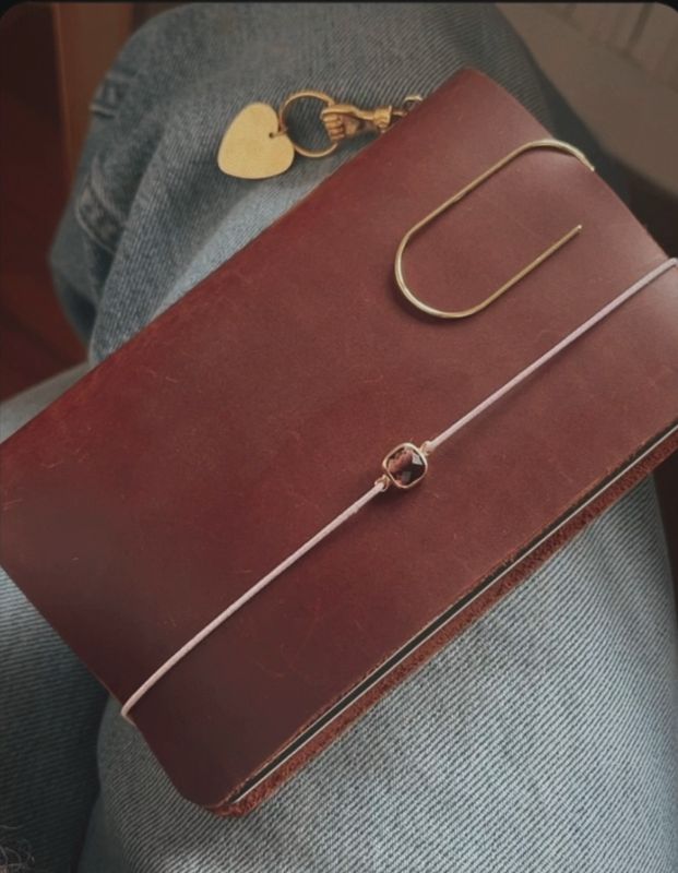 Lot de 2 grands trombones dorés pour carnets