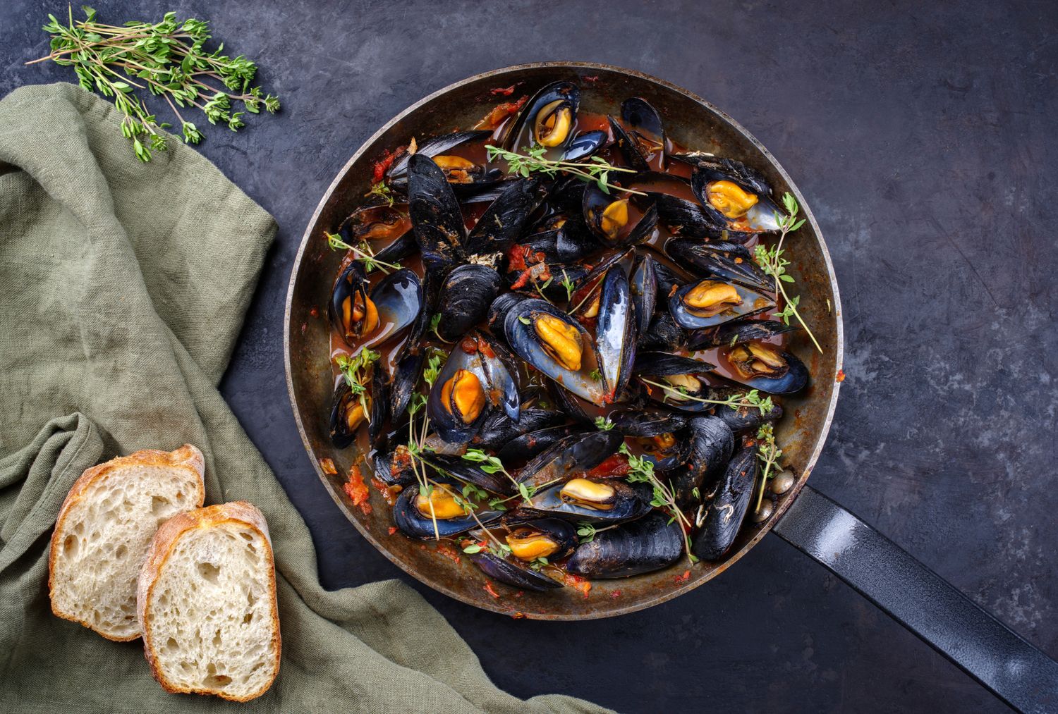 Chilli Tomato Mussels