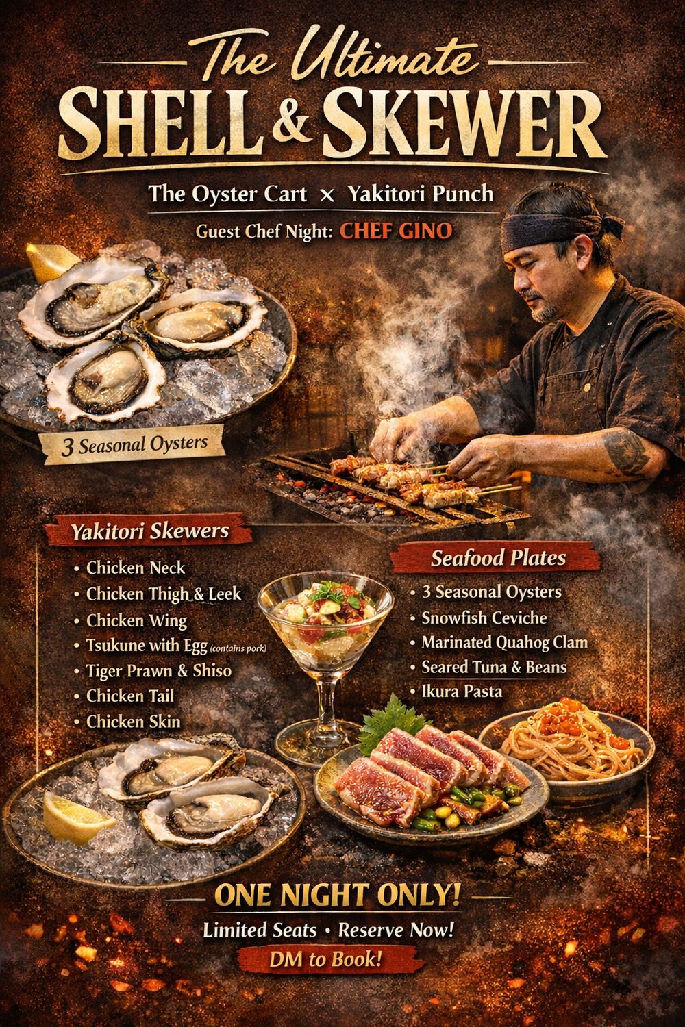 The Oyster Cart x Yakitori Punch Life