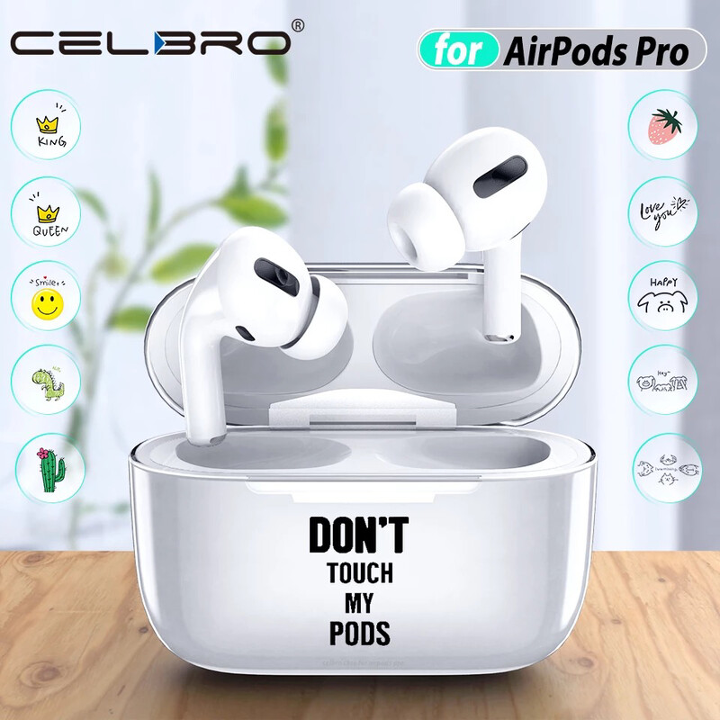 Clear Case Cover for AirPods Pro Hard PC Cristal Cute Cartoon Earphone Protector for Air Pod Pro 3 Funda Coque for AirPods Box