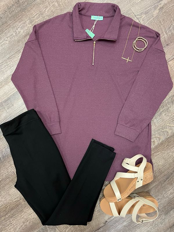 Sparkle Zip Up