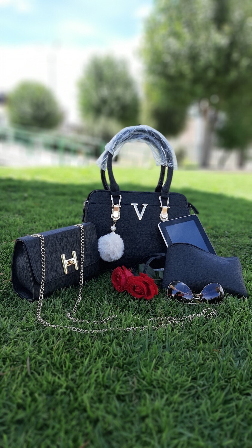 Cartera Black V 3 piezas