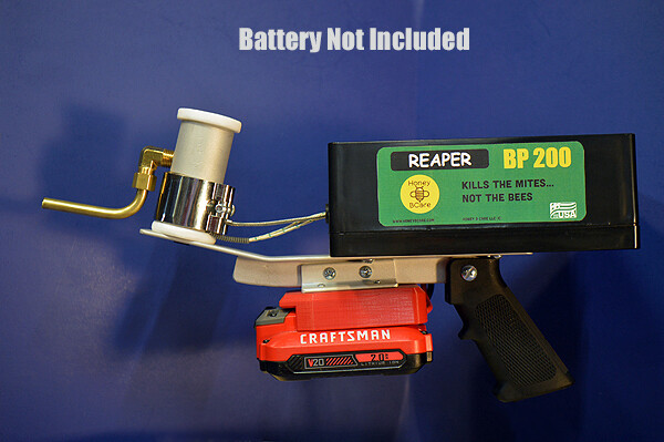 BP 200 Reaper, CRAFTSMAN Battery Powered Oxalic Acid Vaporizer. One year parts and labor warranty.
