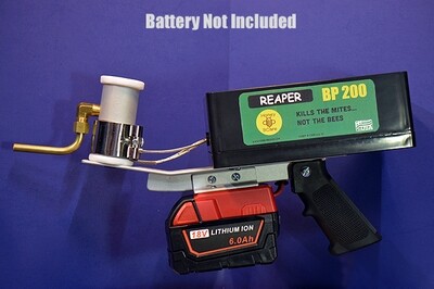 BP 200 Reaper, MILWAUKEE Battery Powered Oxalic Acid Vaporizer. One year parts and labor warranty.