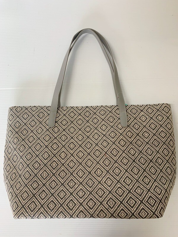 Grey Patterned Tote