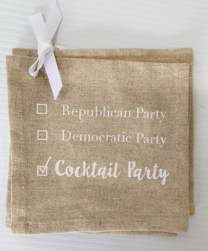 Cocktail Party Reusable Cocktail Napkins