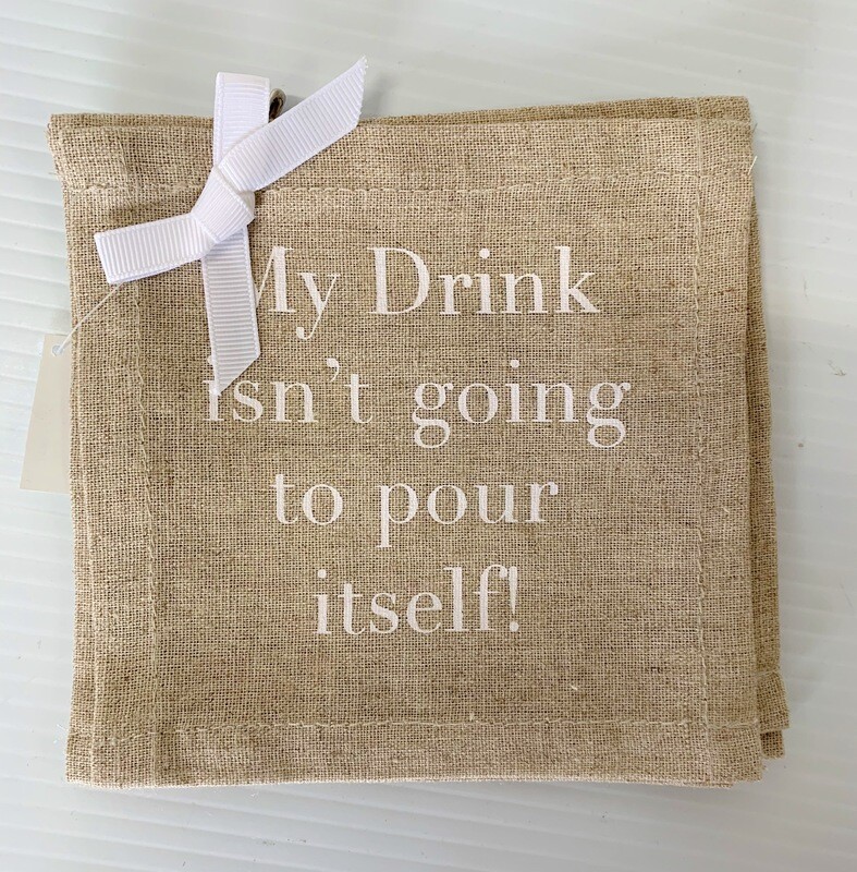 Drink Pour Reusable Cocktail Napkins