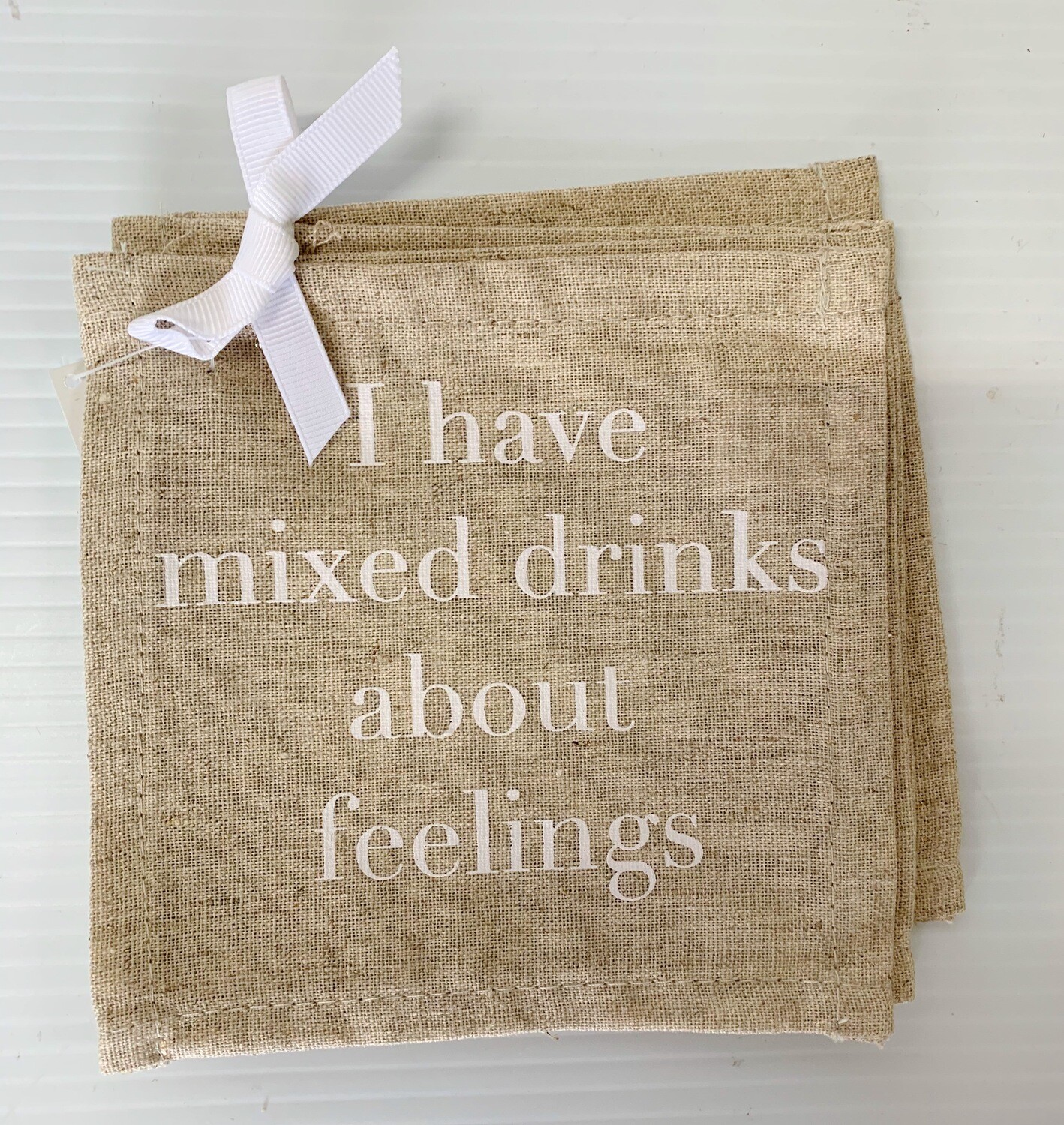 Mixed Feelings Reusable Cocktail Napkins