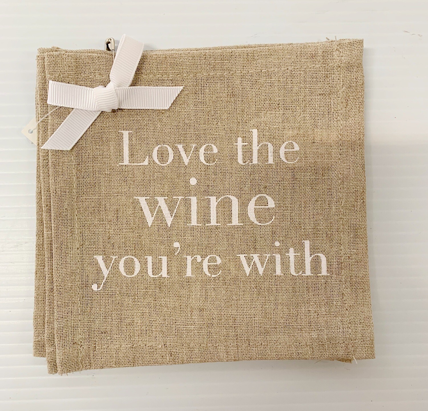 Wine Love Reusable Cocktail Napkins