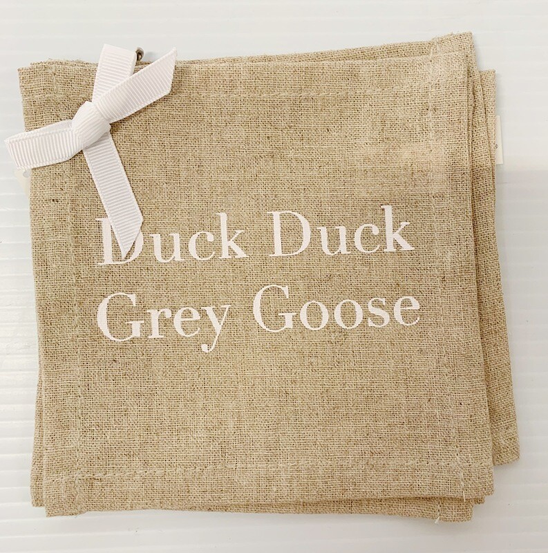 Duck, Duck, Goose! Reusable Cocktail Napkins