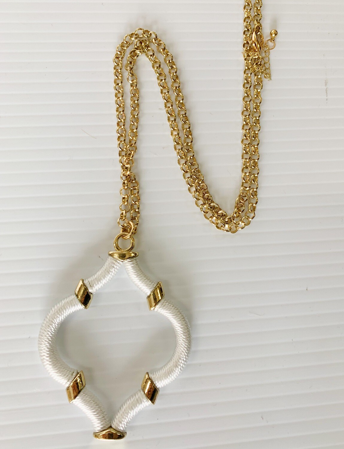 Statement Necklace (White)