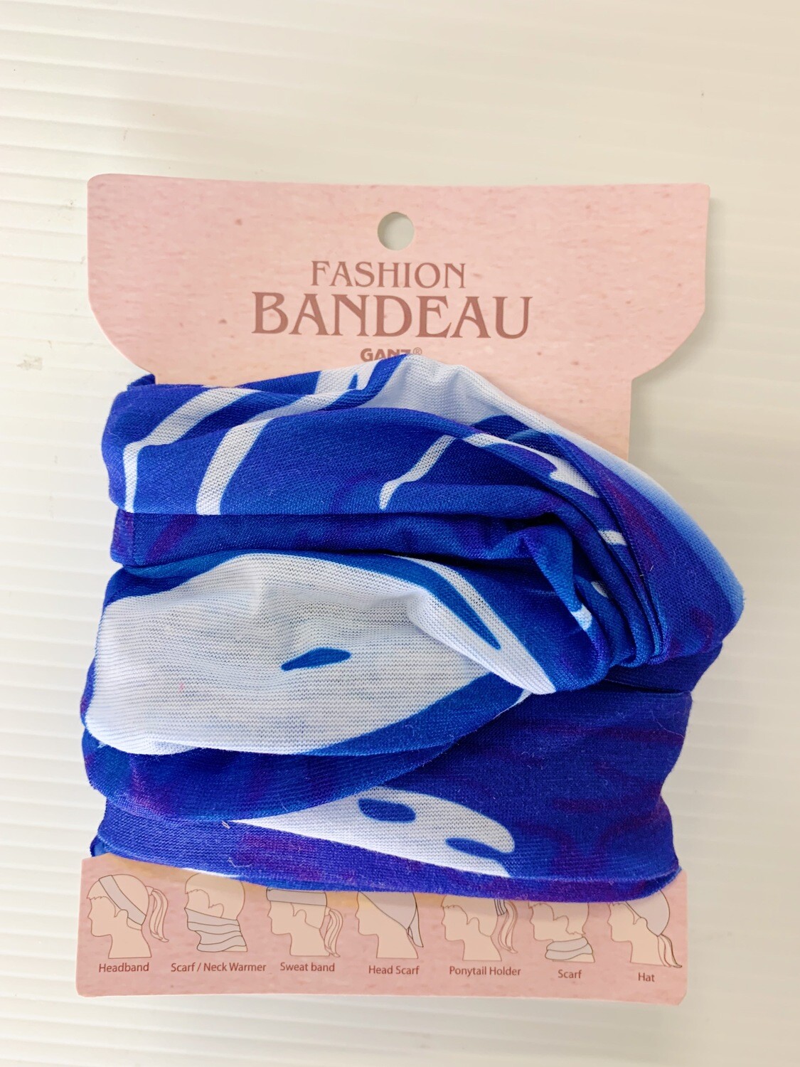 Blue Abstract Bandeau